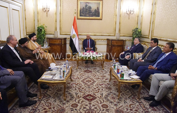 على عبد العال يستقبل رئيس التحالف الوطن بالبرلمان العراقى (6)