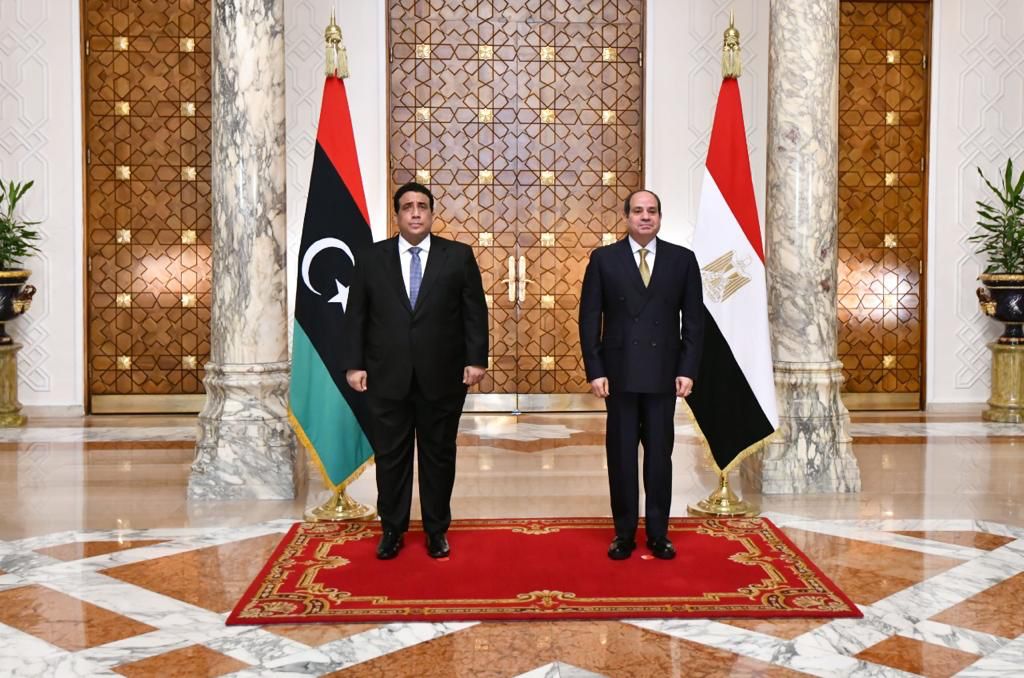 جانب من لقاء الرئيس السيسي برئيس المجلس الرئاسي الليبي (5)