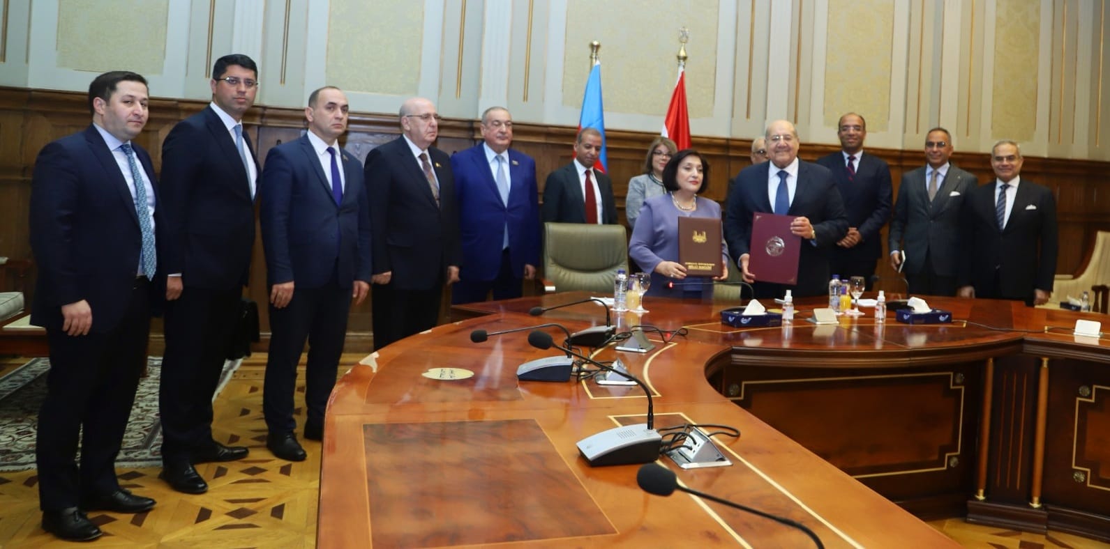  يستقبل رئيسة المجلس الوطني لجمهورية اذربيحان (7)