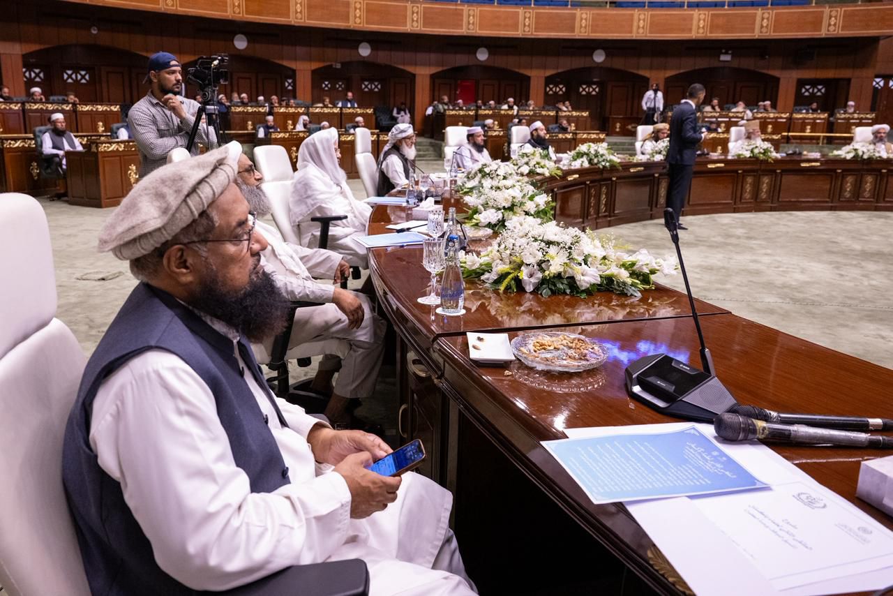 جانب من افتتاح أعمال الملتقى الثاني لعلماء باكستان في إسلام آباد (2)