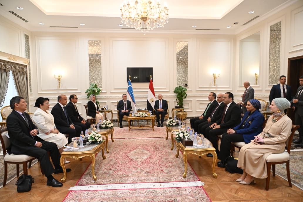 رئيس مجلس النواب يستقبل رئيس المجلس التشريعى لأوزبكستان (1)