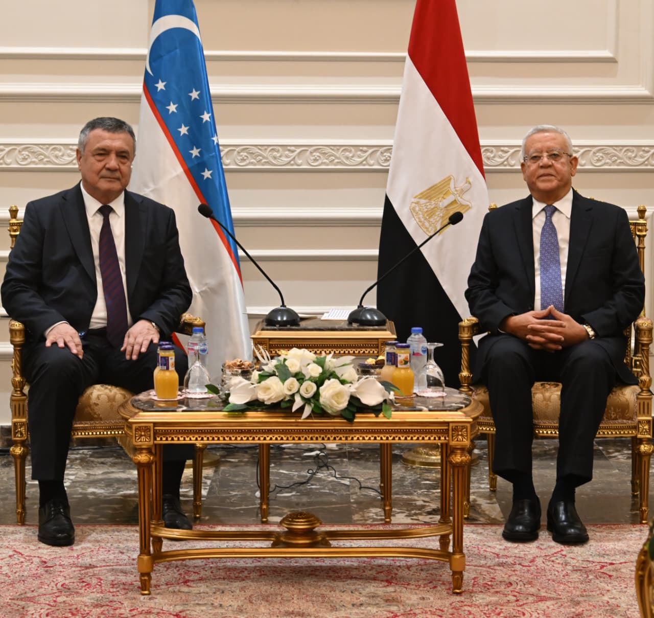 رئيس مجلس النواب يستقبل رئيس المجلس التشريعى لأوزبكستان (2)