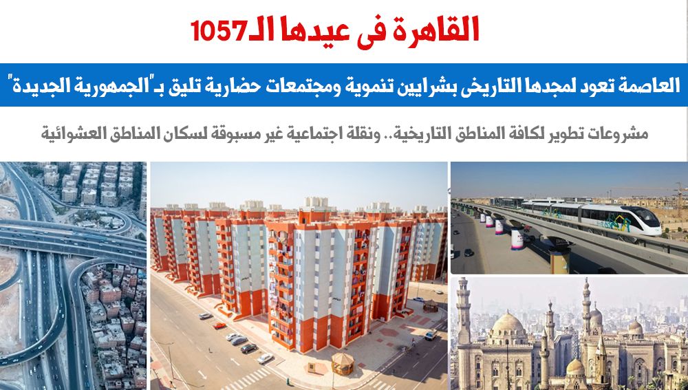 القاهرة فى عيدها الـ1057