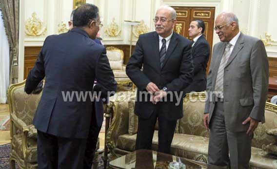 رئيس الوزراء يلتقى الدكتور على عبد العال لتقديم التهنئة له برئاسة البرلمان (7)
