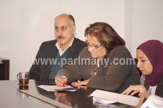 نادية هنرى نائبة المصريين الأحرار تناقش الخدمة المدنية مع المتخصصين  (2)