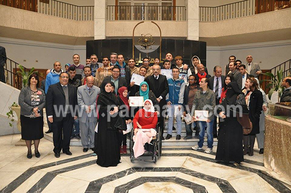 مجلس جامعه حلوان يكرم الفائزين فى بطوله الجامعات لذوى الاحتياجات الخاصه (5)