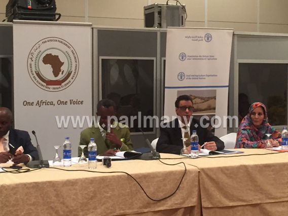 البرلمان الأفريقى يوقع مذكرة تفاهم مع منظمة الفاو حول الأمن الغذائى فى أفريقيا  (1) copy