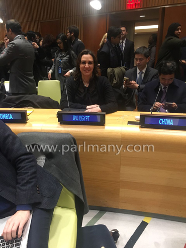 رانيا علوانى تبحث مشاكل الشباب والمساواة بين الجنسين بمؤتمر بالأمم المتحدة  (2)