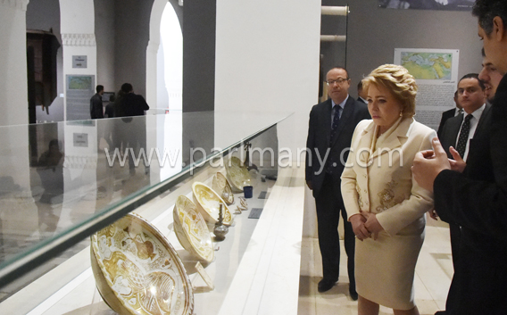 رئيس المجلس الفيدرالى الروسى تزور المتحف الإسلامى (7)