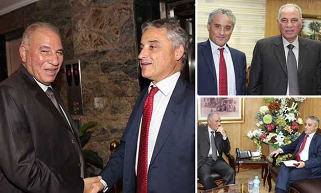 وزير العدل يلتقى سفير ايطاليا لتفعيل التعاون القضائى وتبادل المتهمين بين البلدين