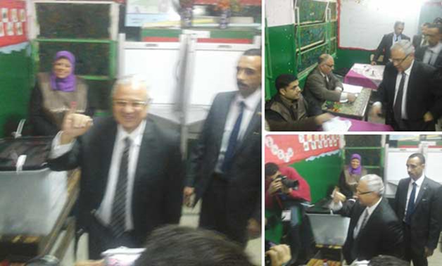 هشام زعزوع يدلى بصوته فى الانتخابات بالزمالك قبل إغلاق اللجان بنصف ساعة