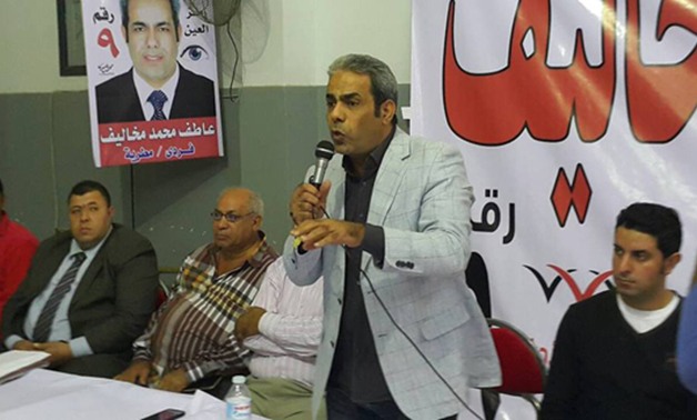 عاطف مخاليف نائب "المصريين الأحرار" بالمطرية يخصص سيارات تجوب الدائرة لشكر المواطنين