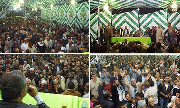 بالصور والفيديو.. توفيق عكاشة يحتفل بمسقط رأسه بميت الكرما بفوزه فى البرلمان