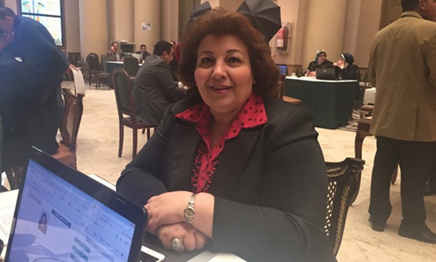 مارجريت عازر البرلمانية عن "حب مصر" تصل مجلس النواب لاستخراج كارنيه العضوية