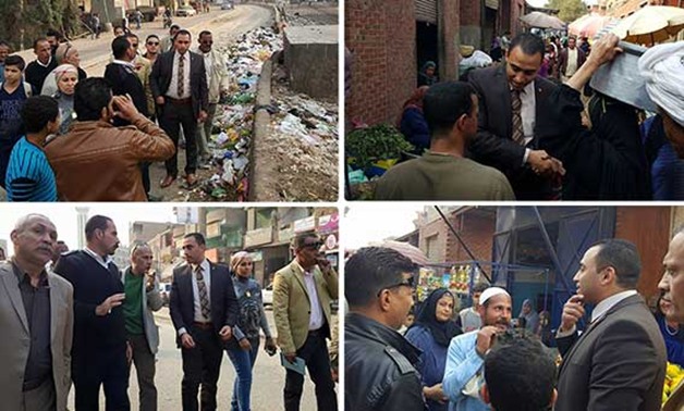 سعد بدير نائب أوسيم يقوم بجولة ميدانية بسوق وموقف قرية برطس لبحث مشاكل المواطنين