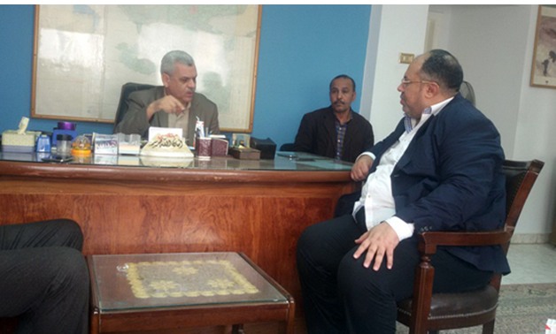 النائب ياسر سلومة يلتقى بوكيل وزارة الرى بالفيوم لمناقشة مشاكل مركز إطسا