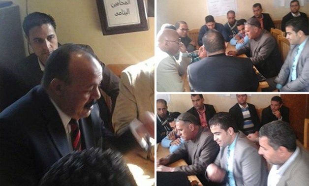 بالصور.. عصام الصافى نائب "حوش عيسى" يجتمع مع محاميى "الدائرة" لحل مشكلاتهم