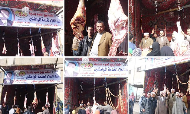 بالصور.. عيد هيكل نائب دائرة المرج يطلق حملة لمحاربة الغلاء ويفتتح منافذ لبيع اللحوم