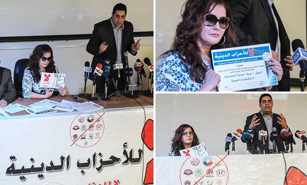 بالصور.. آثار الحكيم توقّع استمارة الانضمام لحملة "لا للأحزاب الدينية"