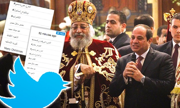 بعد كلمة الرئيس فى الكاتدرائية.. هاشتاج "أنت زعيم يا سيسى" يتصدر تويتر