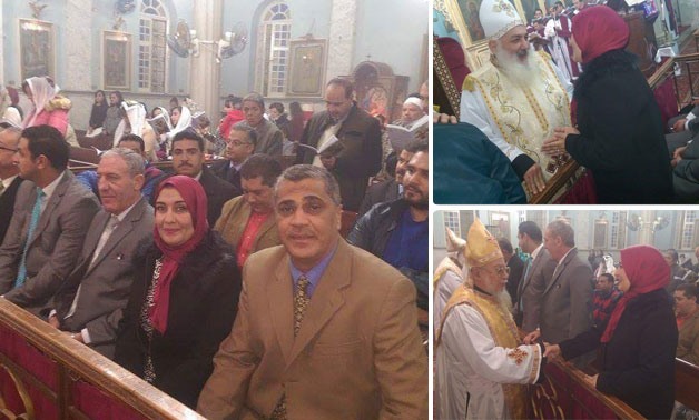 بالصور.. سناء برغش "نائبة دمنهور" تزور الكنيسة الكاتدرائية للتهنئة بعيد الميلاد