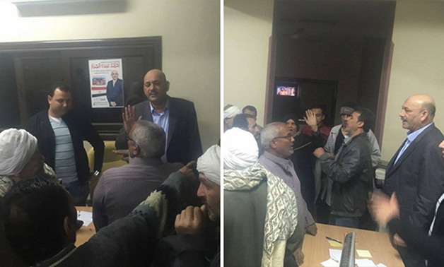 أحمد الجزار نائب البساتين يلتقى الباعة الجائلين لحل مشاكلهم مع الحى والبلدية