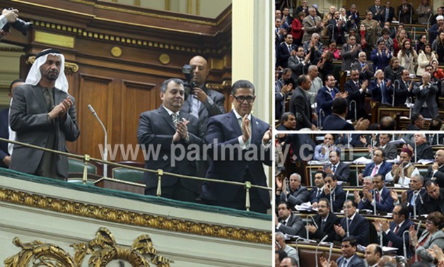 شاهد.. النواب يصفقون عند إشادة رئيس البرلمان بدور "حكيم العرب" الشيخ زايد بن سلطان 
