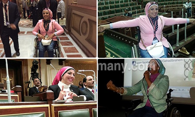 ألبوم صور.. جهاد إبراهيم نائبة تمثل ذوى الاحتياجات ورسول الأمل تحت قبة البرلمان
