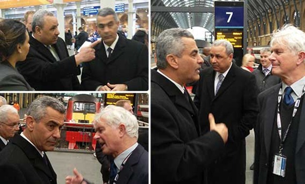 بالصور.. وزير النقل سعد الجيوشى يزور محطة السكة الحديد الرئيسية فى بريطانيا