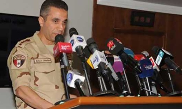 المتحدث العسكرى: مقتل 15 إرهابيا واستشهاد 12 مجندًا فى هجوم إرهابى بشمال سيناء