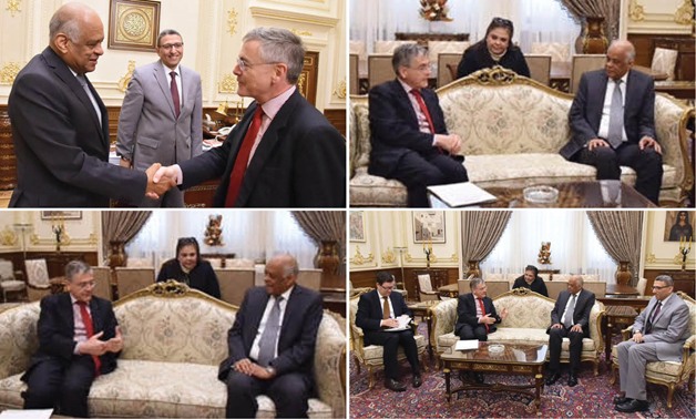 على عبد العال رئيس مجلس النواب يستقبل سفير ألمانيا بالقاهرة بحضور الأمين العام