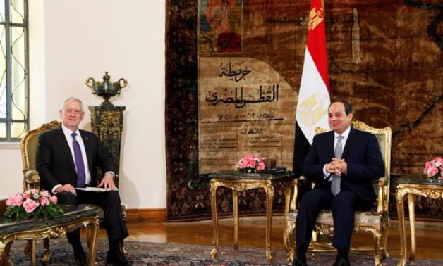 وزير الدفاع الأمريكى يؤكد للرئيس السيسى قوة التعاون العسكرى مع مصر