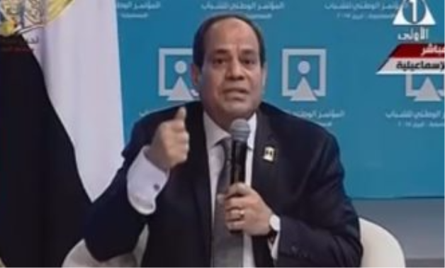 السيسى: محدش يقدر يتدخل فى القضاء..  وحكمه ملزم للرئيس والحكومة