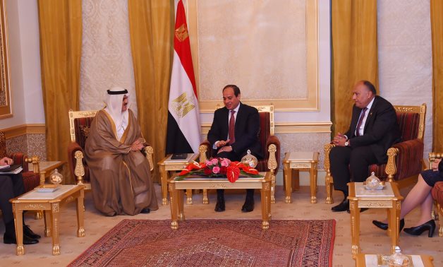 السيسى يؤكد لرئيس "النواب البحرينى" التزام مصر بدعم البحرين والحفاظ على أمن الخليج