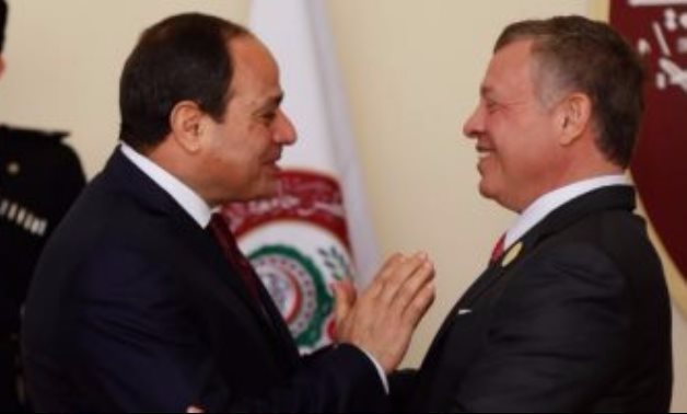 ملك الأردن يؤكد للرئيس السيسي تضامن بلاده مع مصر فى مواجهة الإرهاب