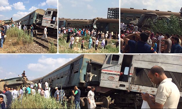 مصرع 29 شخصا فى تصادم قطارين بالإسكندرية