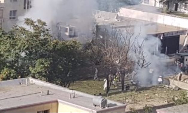 انفجار ماسورة غاز فى شارع الهرم بسبب أحد الأوناش دون وقوع إصابات