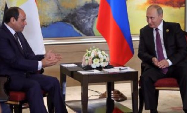 الرئاسة: السيسى يدعو بوتين لحضور احتفال وضع حجر الأساس لمحطة الضبعة