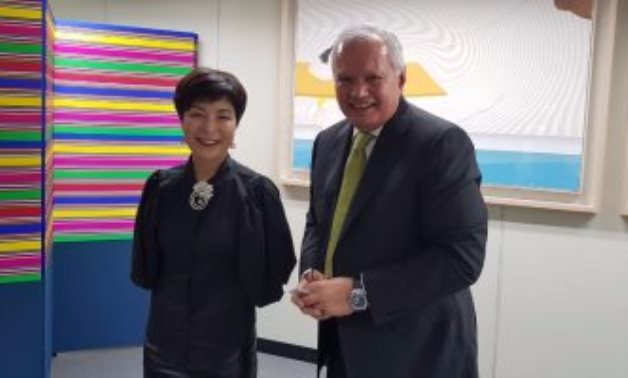 "العرابى" يسلم نائب وزير خارجية كوريا الجنوبية رسالة لدعم مشيرة خطاب بانتخابات اليونسكو