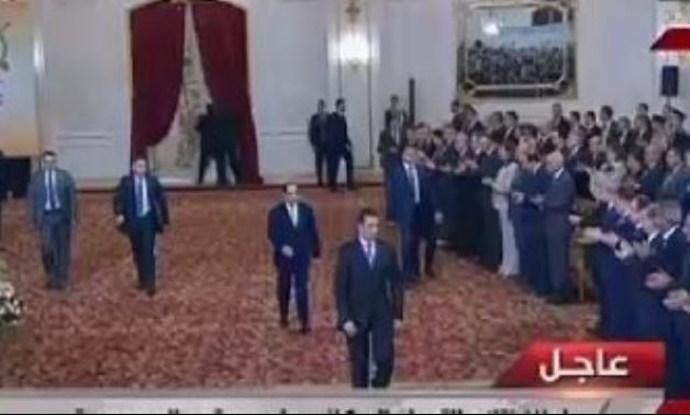 الرئيس السيسى يصل مقر احتفالية إعلان نتائج تعداد سكان مصر 2017