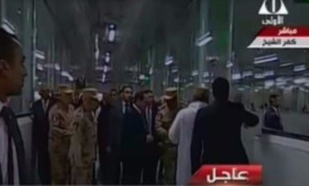 الرئيس السيسى يتفقد مصنع إنتاج "أسماك غليون" بكفر الشيخ