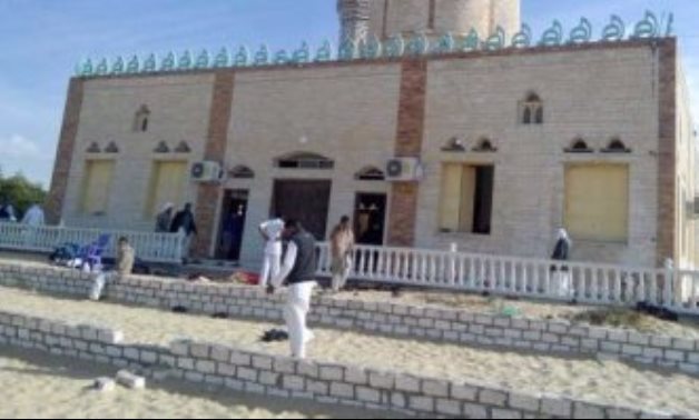 افتتاح مسجد الروضة ببئر العبد للصلاة بعد إغلاقه بسبب الحادث الإرهابى