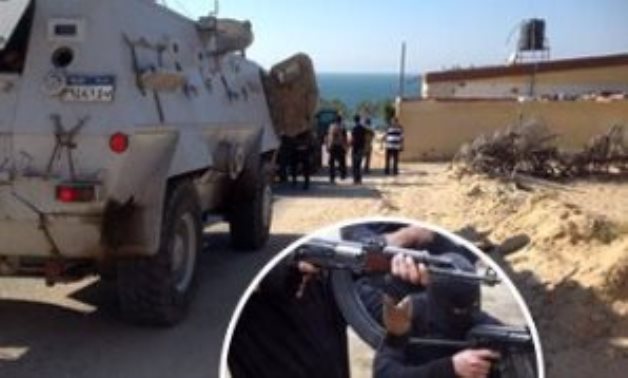 قوات الأمن تنتشر فى ربوع سيناء لإعادة الاستقرار