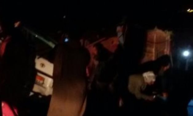 مصرع 13 شخصا وإصابة 3 آخرين فى حادث تصادم على الطريق الصحراوى ببنى سويف