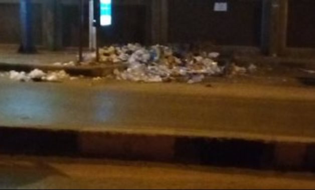 تراكم القمامة وانتشار الكلاب الضالة فى شارع نادى الصيد بالدقى.. صور