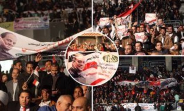 مؤتمر جماهيرى حاشد لدعم الرئيس السيسى فى انتخابات الرئاسة بجنوب سيناء
