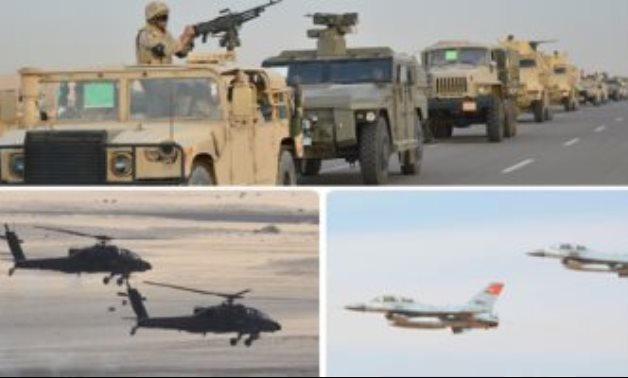القوات المسلحة: مقتل 52 إرهابيا وتدمير 32 عربة أسلحة بـ"سيناء 2018"