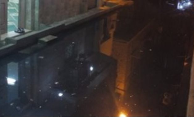غرق شارع مصطفى العفيفى بوراق العرب فى مياه الصرف