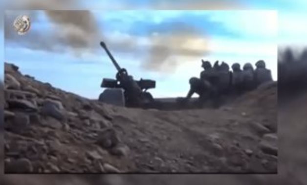 فيديو.. أبطال المدفعية يهتفون الله أكبر قبل قصف أهداف إرهابية بالعملية سيناء
