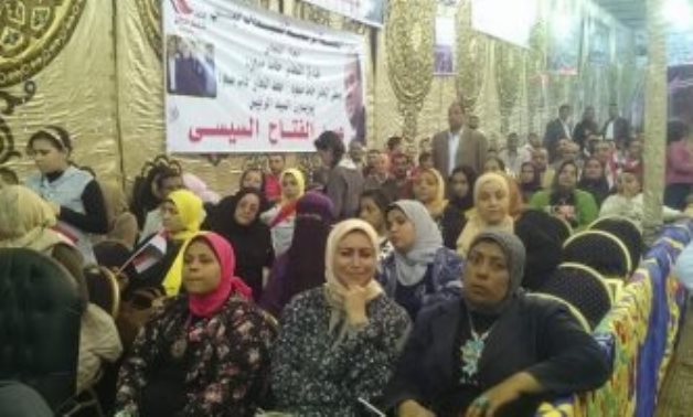 الآلاف فى مؤتمر "دعم مصر" بالإسكندرية لدعم السيسى قبل ساعات من الصمت الانتخابى